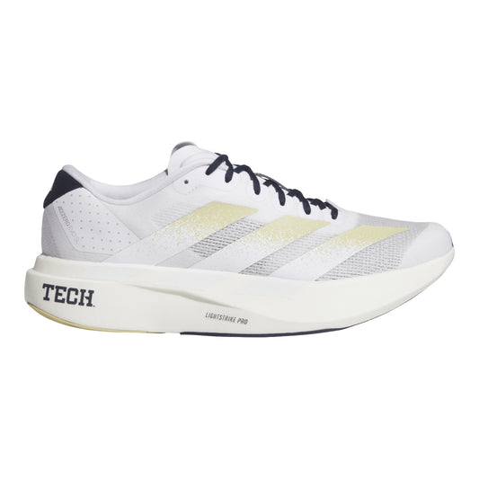 Georgia Tech Yellow Jackets Adidas Adizero Evo Sl Running Shoes In White - Right Side View