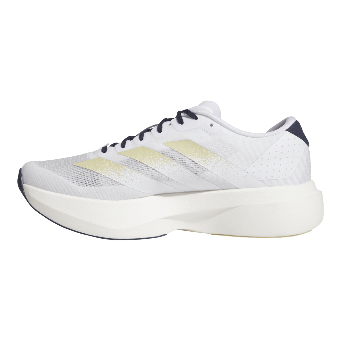 Georgia Tech Yellow Jackets Adidas Adizero Evo Sl Running Shoes In White - Inside Side View