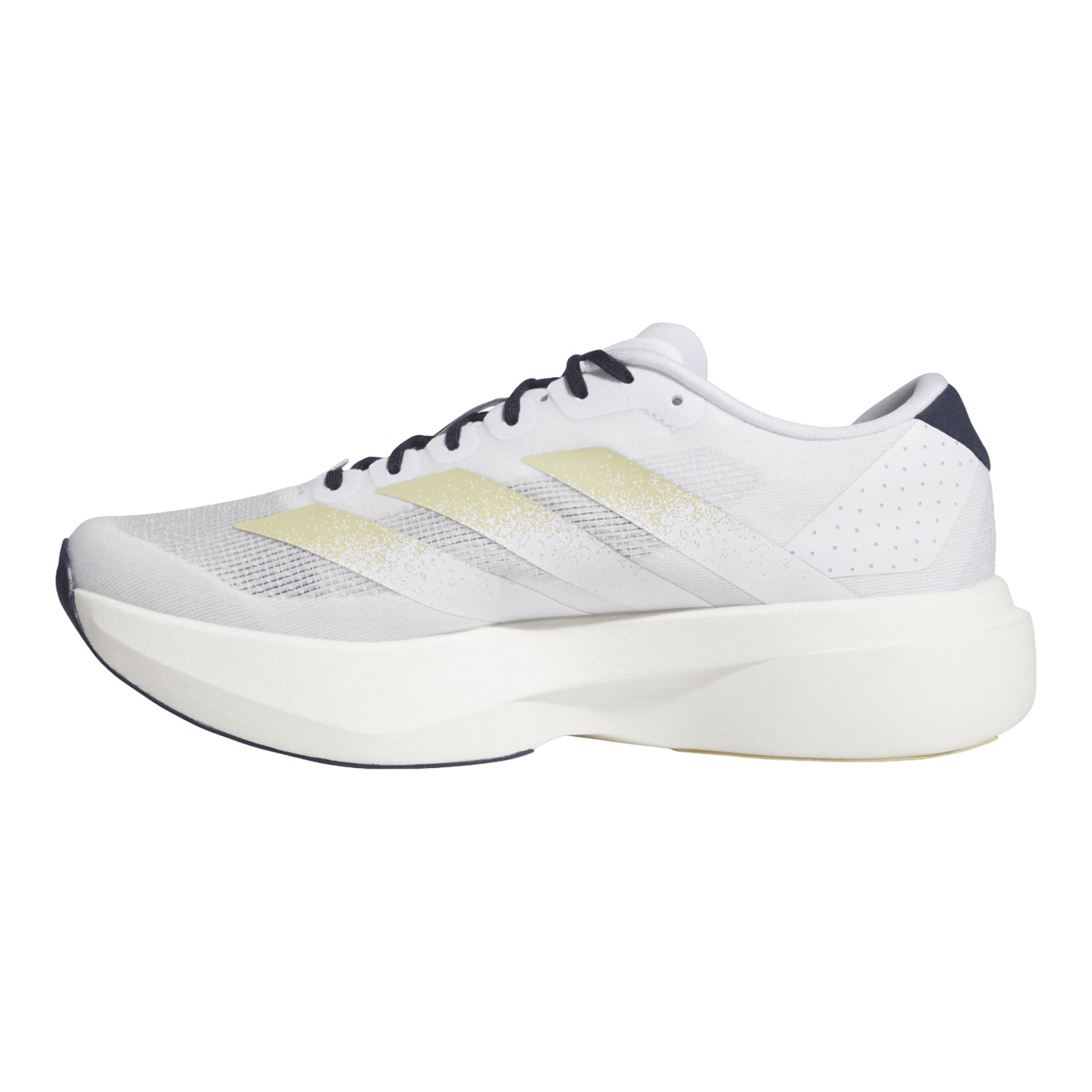 Georgia Tech Yellow Jackets Adidas Adizero Evo Sl Running Shoes In White - Inside Side View