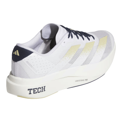 Georgia Tech Yellow Jackets Adidas Adizero Evo Sl Running Shoes In White - Back Side View