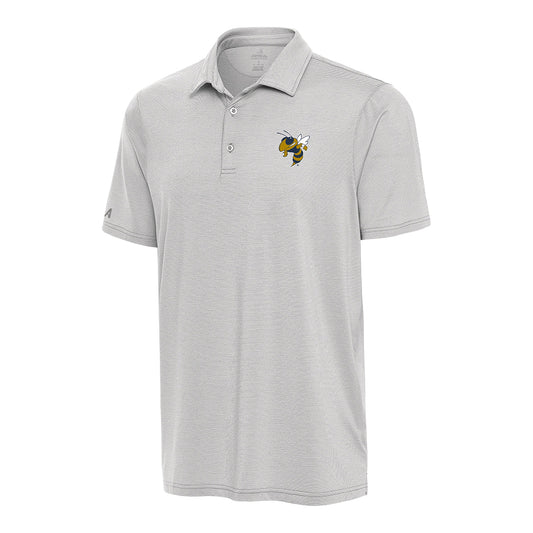 Georgia Tech Yellow Jackets Antigua Sprout Buzz Grey Heather Polo