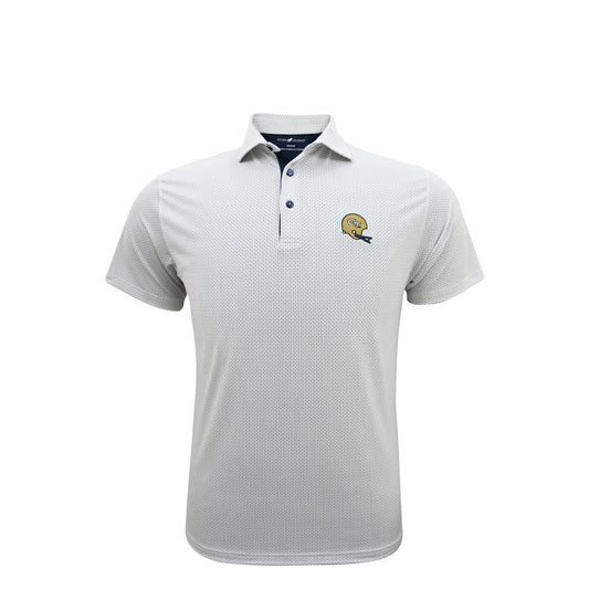Georgia Tech Yellow Jackets Horn Legend Football Helmet Polo - Front View