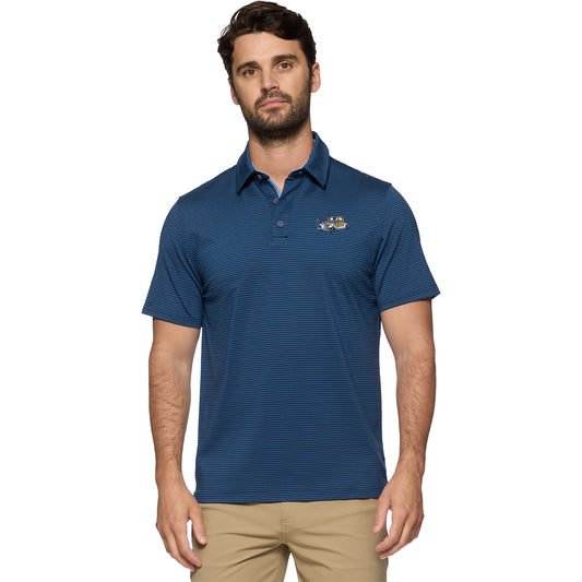 Georgia Tech Yellow Jackets  Naples Striped Ramblin Wreck Polo