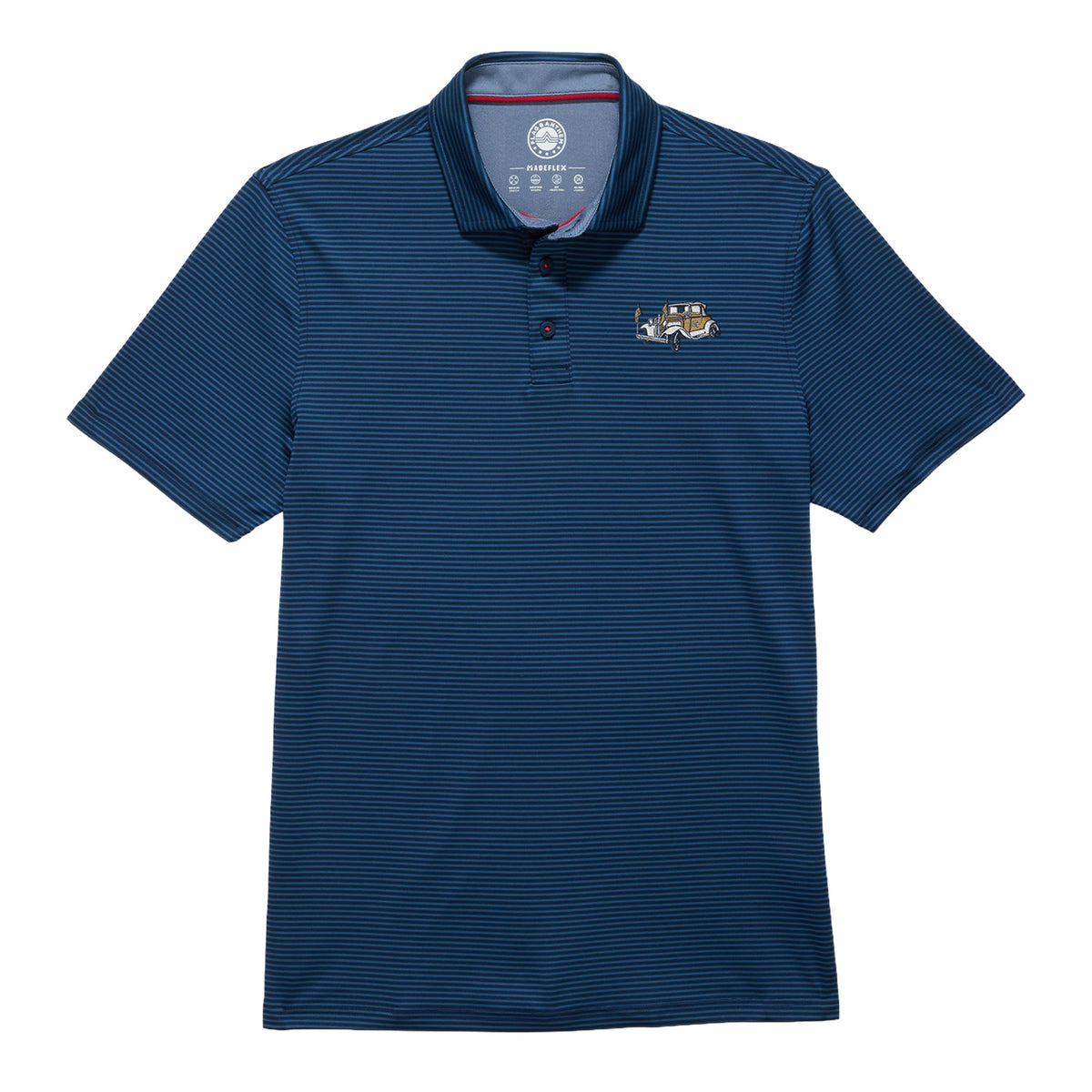 Georgia Tech Yellow Jackets  Naples Striped Ramblin Wreck Polo