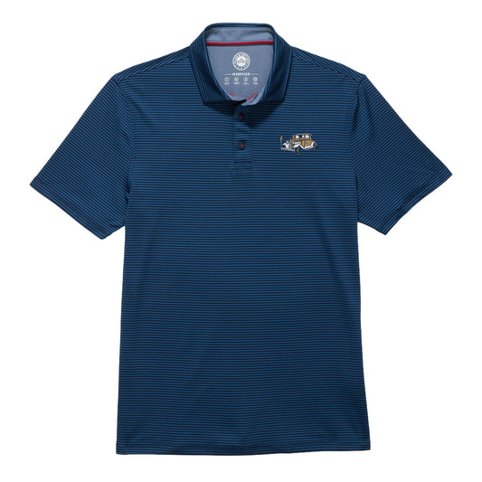 Georgia Tech Yellow Jackets  Naples Striped Ramblin Wreck Polo
