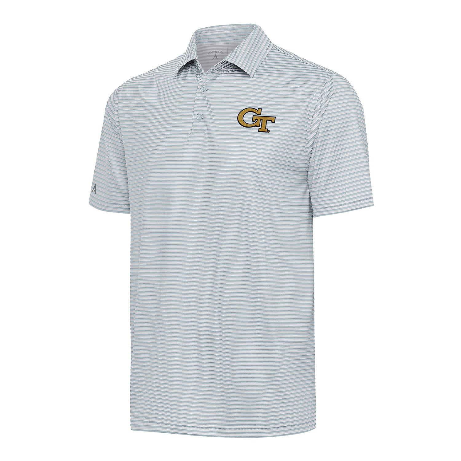 Georgia Tech Yellow Jackets Skills Grey Polo - Front View