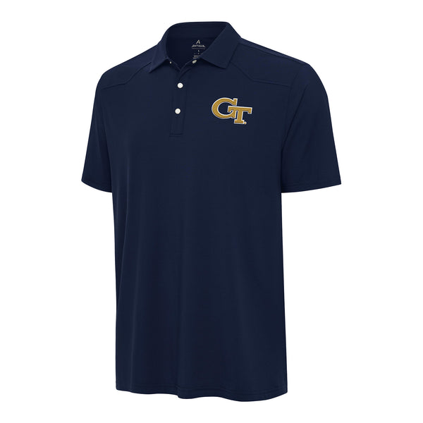 Georgia Tech Yellow Jackets Western Navy Polo - Front View