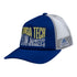 Georgia Tech Yellow Jackets Adidas Swirl Foam Trucker Navy Adjustable Hat - Angled Left View