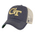 Georgia Tech Yellow Jackets Trawler Mesh Back Navy Adjustable Hat - Front View