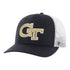 Georgia Tech Yellow Jackets Primary Logo Trucker Navy Adjustable Hat - Front View