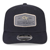 Georgia Tech Yellow Jackets Labeled Trucker Snapback Hat - Front View