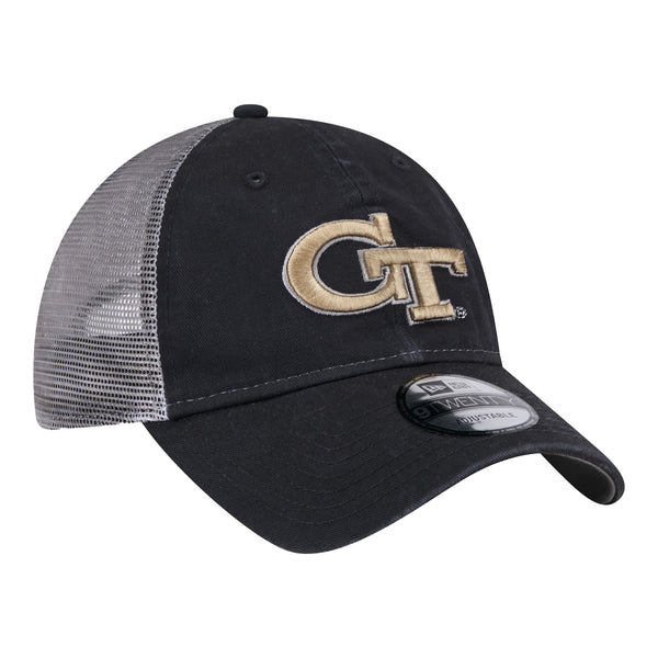 Georgia Tech Yellow Jackets Slick 920 Adjustable Navy Hat - Angled Right View