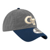 Georgia Tech Yellow Jackets Color Block Unstructured Adjustable Hat - Angled Right View