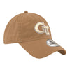 Georgia Tech Yellow Jackets Khaki Unstructured Adjustable Hat - Angled Right View