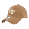 Georgia Tech Yellow Jackets Khaki Unstructured Adjustable Hat - Angled Left View