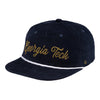 Georgia Tech Yellow Jackets Corded Corduroy Navy Hat