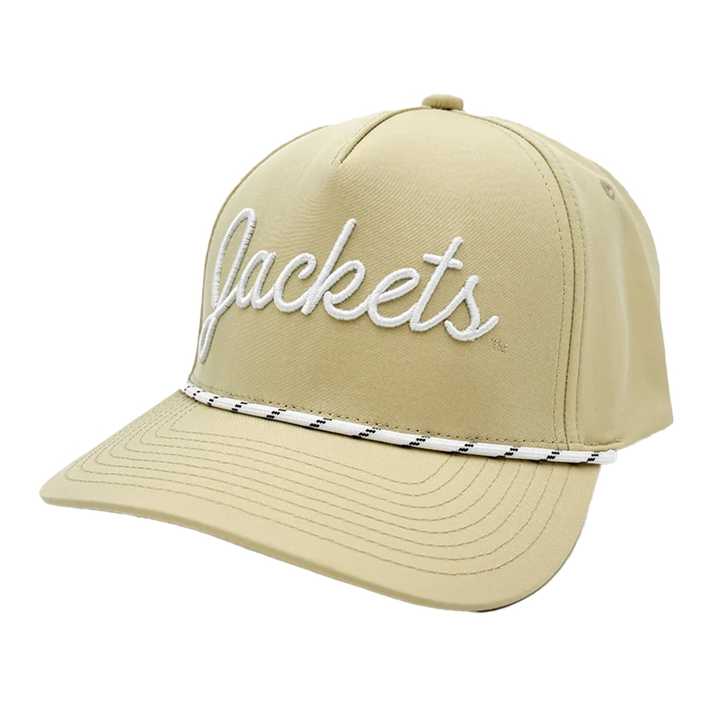 Georgia Tech Yellow Jackets Gold Script Rope Hat - Front Left View