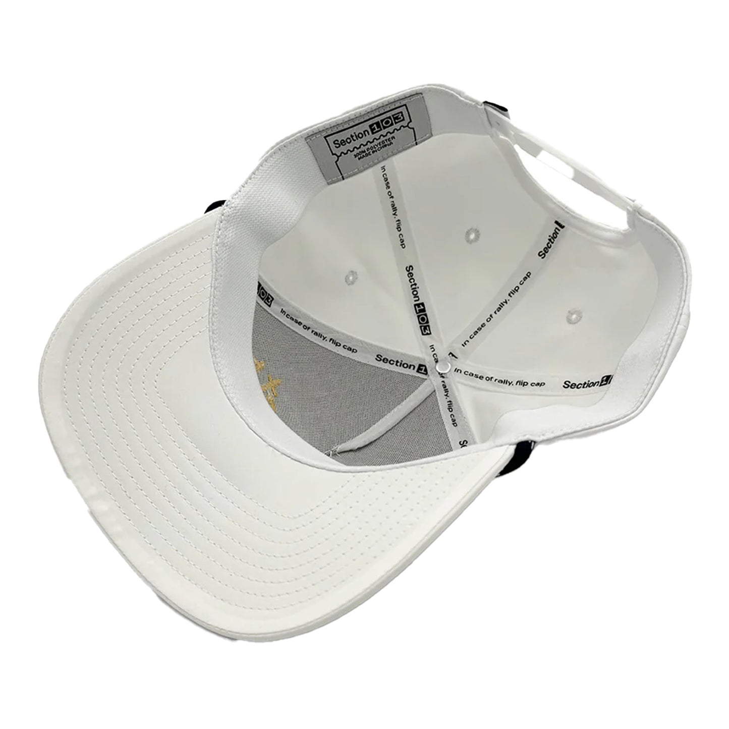 Georgia Tech Yellow Jackets White Script Rope Hat - Under View