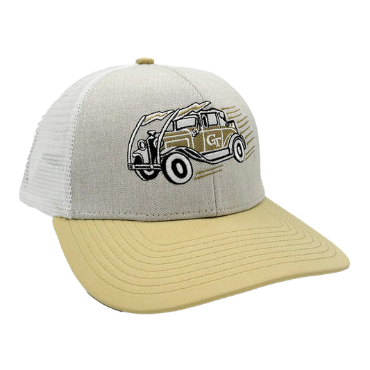Georgia Tech Yellow Jackets Ramblin Wreck Trucker Hat - Front Right View
