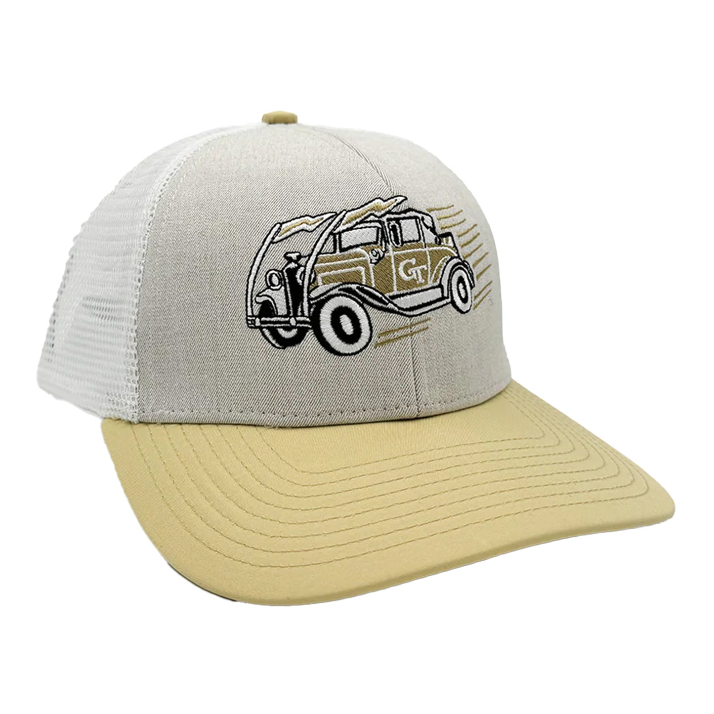 Georgia Tech Yellow Jackets Ramblin Wreck Trucker Hat - Front Right View