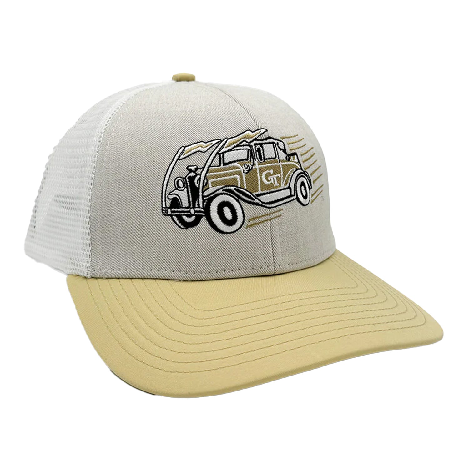Georgia Tech Yellow Jackets Ramblin Wreck Trucker Hat - Front Right View