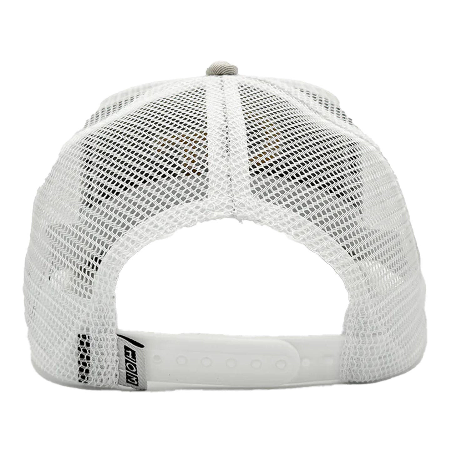 Georgia Tech Yellow Jackets Gray Logo Trucker Hat - Back View