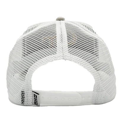 Georgia Tech Yellow Jackets Gray Logo Trucker Hat - Back View