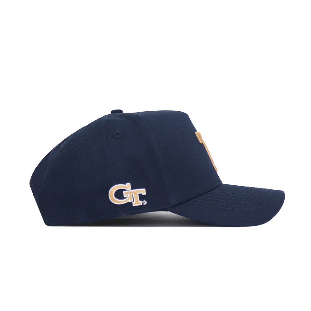 Georgia Tech Yellow Jackets Baseball Vintage T Snapback Hat - Side View