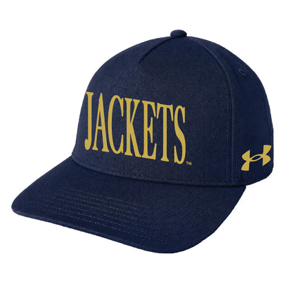 Georgia Tech Under Armour Blitzing Accent Jackets Hat - Front View