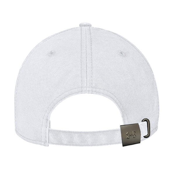 Georgia Tech Yellow Jackets Under Armour Washed Adjustable Hat – White - Back View