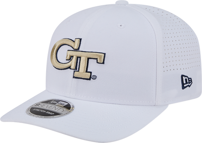 Georgia Tech Yellow Jackets New Era 970SS Primary Hat – White - Front Left View