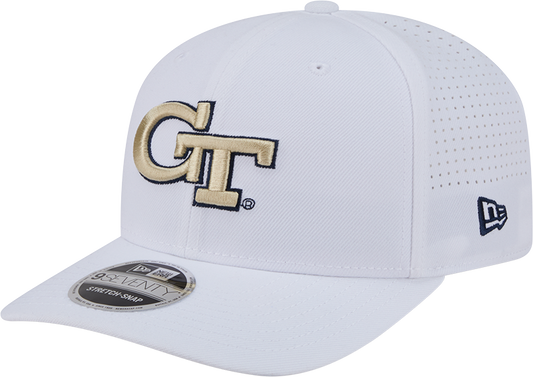 Georgia Tech Yellow Jackets New Era 970SS Primary Hat – White - Front Left View