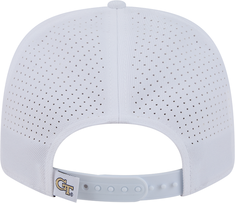 Georgia Tech Yellow Jackets New Era 970SS Primary Hat – White- Back View