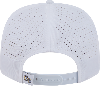 Georgia Tech Yellow Jackets New Era 970SS Primary Hat – White- Back View