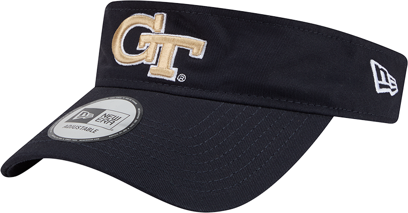Georgia Tech Yellow Jackets New Era Primary Logo Visor - Navy - Front Left View