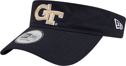 Georgia Tech Yellow Jackets New Era Primary Logo Visor - Navy - Front Left View