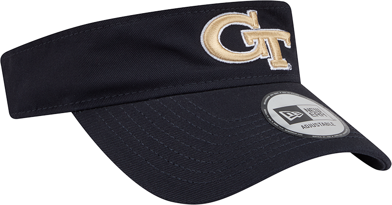 Georgia Tech Yellow Jackets New Era Primary Logo Visor - Navy - Front Right View