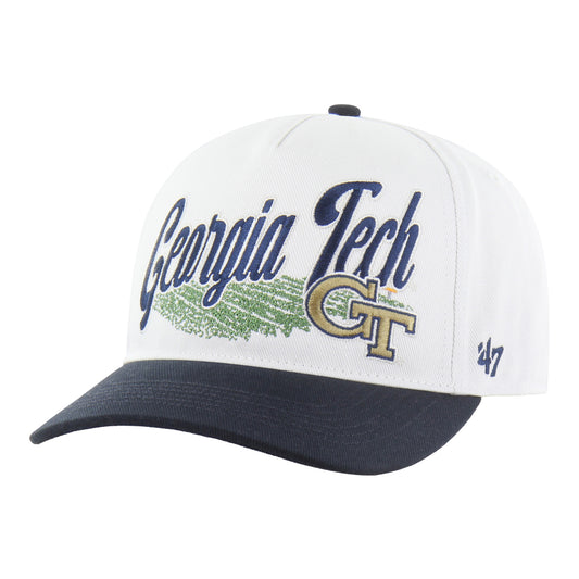 Georgia Tech Yellow Jackets '47 Brand Enfield Hitch RF Hat - White/Navy