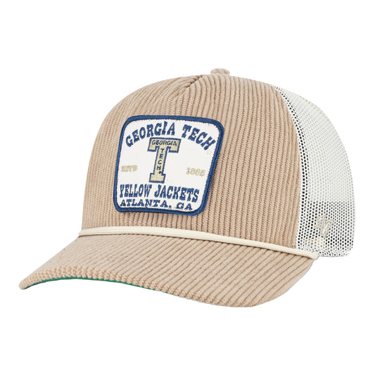 Georgia Tech Yellow Jackets '47 Brand Cordlandia Hitch RF Hat - Tan
