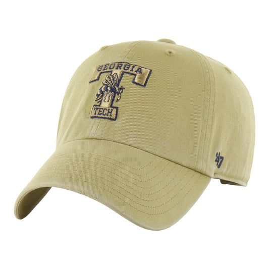 Georgia Tech Yellow Jackets '47 Brand Clean Up Vault T Hat - Gold