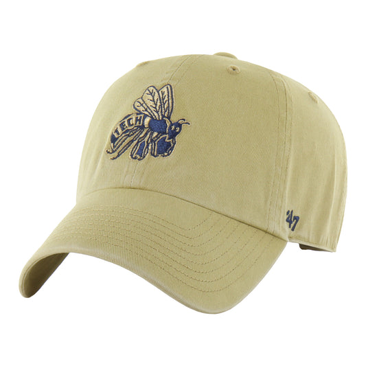 Georgia Tech Yellow Jackets '47 Brand Clean Up Vault Buzz Hat - Gold