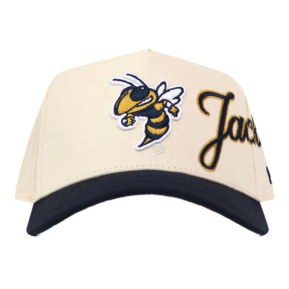 Georgia Tech Yellow Jackets Halftime Jackets Script Two Tone Hat – White/Navy