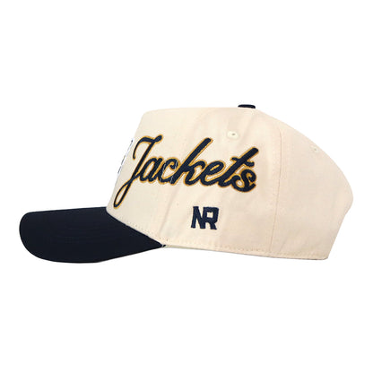Georgia Tech Yellow Jackets Halftime Jackets Script Two Tone Hat – White/Navy