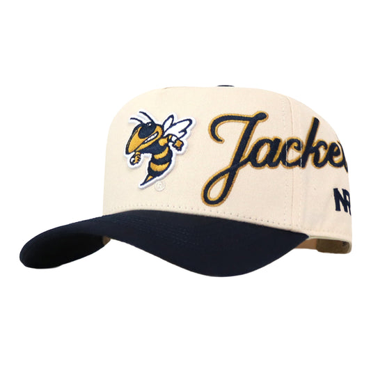 Georgia Tech Yellow Jackets Halftime Jackets Script Two Tone Hat – White/Navy