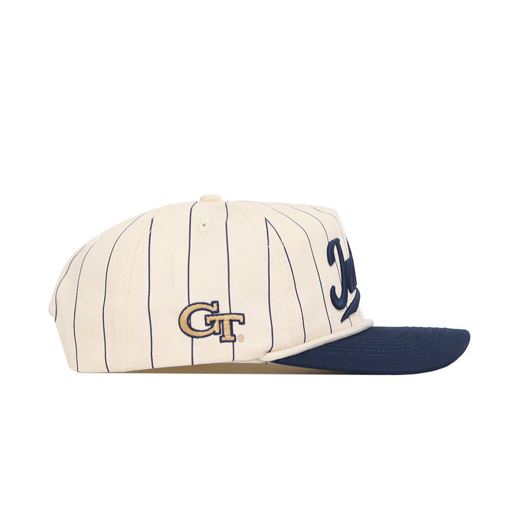 Georgia Tech Yellow Jackets Baseball Pinstripe Hat - Side View