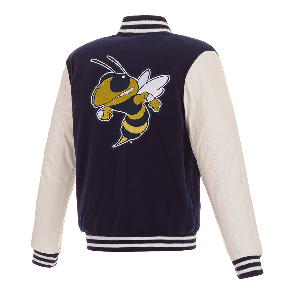 Georgia Tech Yellow Jackets Reversible Varisty Navy Jacket | Georgia ...