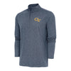 Georgia Tech Yellow Jackets Hunk 1/4 Zip  Heather Navy Pullover Jacket - Front View