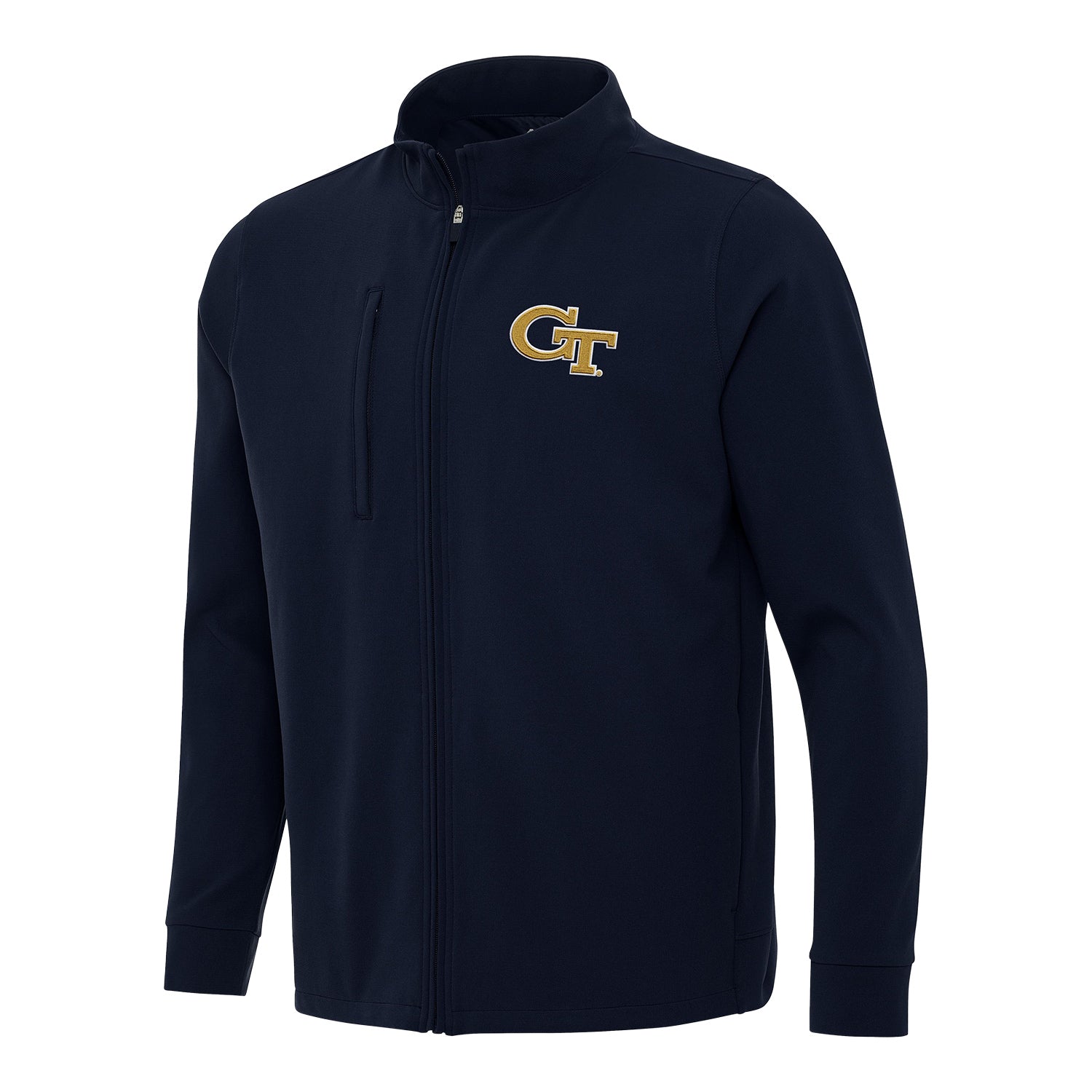 Georgia Tech Yellow Jackets Regard Navy Full Zip Jacket - Front View