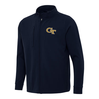 Georgia Tech Yellow Jackets Regard Navy Full Zip Jacket - Front View
