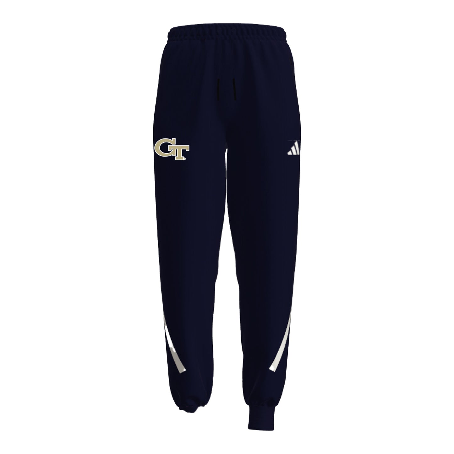 Georgia Tech Yellow Jackets Z.N.E. Navy Three-Layer Pants In Navy - Front View